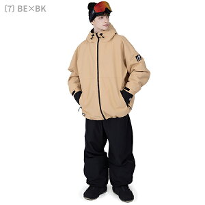 スノボウェア メンズ 上下セット スノーボードウェア BLACKSNOW BS25JFOT04M×BS25JFOB04M ブラックスノー オーバーサイズ