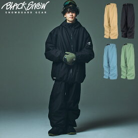 スノボウェア メンズ パンツ 単品 スノーボードウェア BLACKSNOW BS25JFOB04M ブラックスノー オーバーサイズ