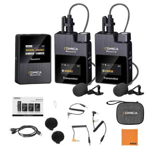 ���C�����X�}�C�N Comica BoomX-D2 �s���}�C�N ���C�����X �O�t���}�C�N2.4G�f�W�^�������}�C�N���z�� ���@�\ ���^�X�e���I�}�C�N 3.5mm��M�@*1�E���M�@*2 ���C�����X�N���b�v�}�C�N �J����/�X�}