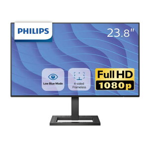 PHILIPS �t���f�B�X�v���C�EPC���j�^�[ 242E2F/11 (23.8�C���`/FHD/IPS/5�N/D-sub 15,HDMI,Display Port/4�ʃt���[�����X/Adaptive Sync/������h�~/�u���[���C�g�y��)