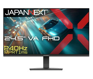 JAPANNEXT 24.5�C���` VA�p�l������ 240Hz/1ms(MPRT)�Ή� �t��HD(1920×1080)�𑜓x �Q�[�~���O���j�^�[ JN-V245G240F HDMI DisplayPort HDR PS5 �t��HD:120Hz�ڑ� �y2�N