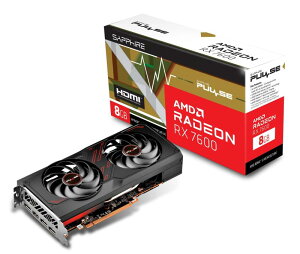 SAPPHIRE PULSE RADEON RX 7600 GAMING 8GB GDDR6 �O���t�B�b�N�X�{�[�h 11324-01-20G VD8509