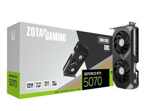 ZOTAC GAMING GeForce RTX 5070 Twin Edge OC 12GB GDDR7 �O���t�B�b�N�X�{�[�h ZT-B50700H-10P VD9204