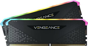 CORSAIR VENGEANCE RGB RS DDR4 ������ 32GB�i16GB×2�j�ő�3200MHz�Ή� Intel XMP�Ή� CL16 �f�X�N�g�b�vPC�p �u���b�N CMG32GX4M2E3200C16