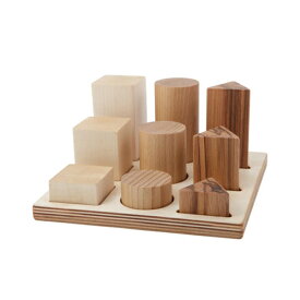 Wooden Story「ナチュラル形合せブロックXL」正規輸入品 ウドゥン・ストーリー XL Natural Shape Sorter Board CAST JAPAN積み木 つみ木 つみき