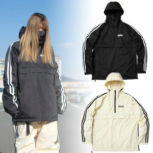 22-23 DEATHLABEL/fX[x ANORAK LOGO Y fB[X t[fB[ vI[o[ Xm[{[h 2023 ^