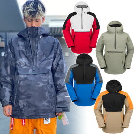 23-24 VOLCOM/ボルコム BRIGHTON pullover メンズ レディース 防水プルオーバー スノーボードウェア スノーウェアー 2024