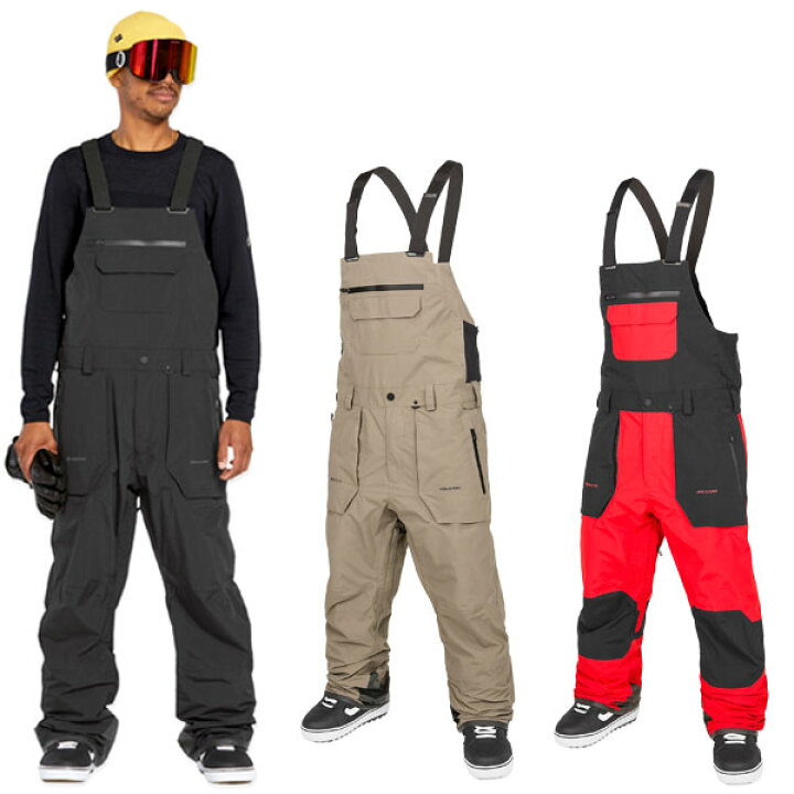 楽天市場】24-25 VOLCOM/ボルコム RAIN GORE-TEX BIB overall 着用説明 