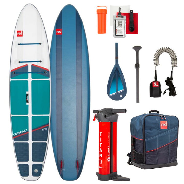 2022 RED PADDLE 11’0 COMPACT INFLATABLE PADDLE BOARD PACKAGE レッドパドル
