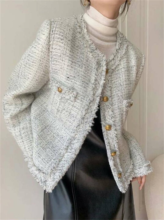 楽天市場】ツイードジャケット ジャケット レディース 春 秋  