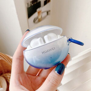 HUAWEI Freebuds 5i �P�[�X TPU�f�� ���� �J�o�[�C���z���E�w�b�h�z�� �A�N�Z�T���[ �t�@�[�E�F�C CASE �N���A �O���f�[�V���� �Y��� �N�₩�� ���� �J���t�� �ϏՌ� �����h�~ ���[ �ی� �\�t�g�P�[