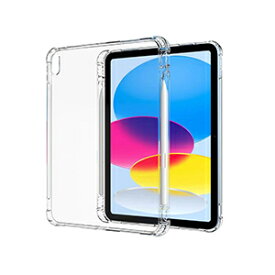 Apple iPad 10.9インチ 第10世代 (A2696/A2757/A2777)2022モデル タブレットPC ケース おしゃれ CASE 薄型 クリア 傷やほこりから守る 耐衝撃 TPU素材 カバー 透明 ソフトケース Pencilの収納機能 実用 人気 アップル アイパッド 背面カバー 強化ガラスフィルム おまけ付き