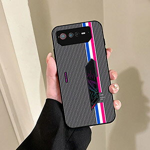 ASUS ROG Phone 6 6 Pro �P�[�X �X�}�[�g�t�H���J�o�[ ����ق��肩���� ������� CASE �Ռ��ɋ��� �X�g���C�v PU���U�[�f�� �t���J���[ �J�b�R���� �ϏՌ� �Ռ��h�~ �Y�� �����₷�� ������������