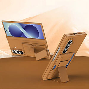 Galaxy Z Fold8 5G �P�[�X �J�o�[ �܂肽���ݎ� PC&PU�f�� �ϏՌ��J�o�[ �����h�~ �����h�~ �����₷�� ���p �J�[�h���[ �X�^���h�@�\ Galaxy Z Fold8 5G �P�[�X �������� ������� CASE �w�ʃJ�o�[