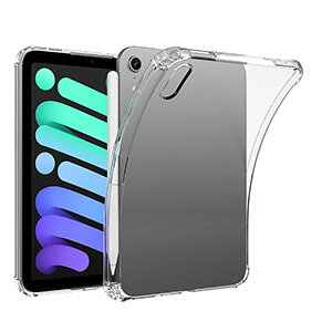 �A�C�p�b�h �~�j 8 �J�o�[ iPad mini 8 �P�[�X �N���A 2026���f�� ��8���� ���� TPU �w�ʃJ�o�[ �l�p�Ռ��z�� Pencil�̏[�d�ɑΉ� �N�b�V���� �S�ʕی� ���h�~ �y�� ���^ �N���A�P�[�X �ϏՌ�