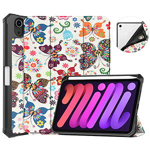 �A�C�p�b�h �~�j8 �蒠�^�P�[�X iPad mini 8 �P�[�X �蒠�^ �y�����[ 2026���f�� ��8���� mini8 �J�o�[ TPU PU���U�[ �u�b�N�^ �I�[�g�X���[�v�@�\ �X�^���h�@�\ �ԕ� ���^ �ϏՌ� �y�� �����h�~ ����