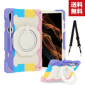  Samsung Galaxy Tab S8 Ultra 14.6^C` Tab S8+ 12.4^C` ^ubgP[X  CASE 360°]X^h iC V_[xg ق肩 ϏՌ یP[X 2d\ 