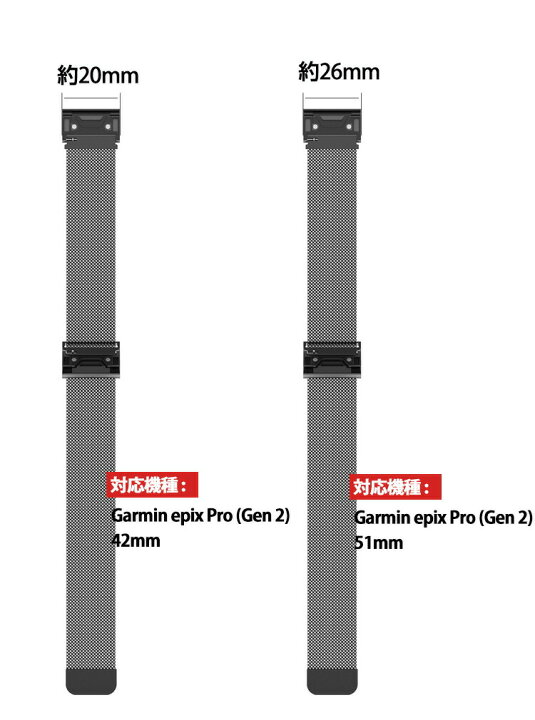楽天市場】Garmin epix Pro (Gen 2) 42mm 47mm 51mm EPIX gen2 交換 
