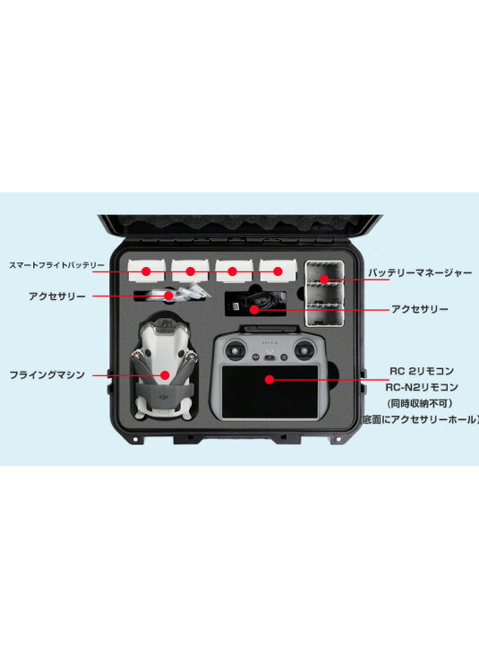楽天市場】DJI Mini 4 Pro収納ケース アクセサリー ドローン保護ケース 
