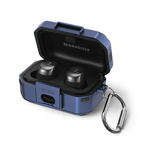 SENNHEISER MOMENTUM True Wireless 3 P[X ^tŊ 2d\ TPU+PC Jo[ ANZT[ CASE ϏՌ h~ ƓȃXCb` SȃbN݌v [ ی P[X Jo[ ֗ p Jo[𑕒