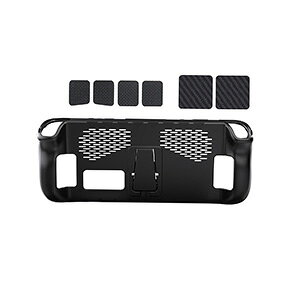 Steam Deck �X�`�[���f�b�N �X�`�[���f�b�L ��pTPU�ی�P�[�X �S�ʕی� TPU�ގ� �X�^���h�@�\�t�� �^�b�`�p�b�h�t���X�e�b�J�[ �w�ʃ{�^���X�e�b�J�[�t�� ���~�� ����~�� ����֗� �Ռ��z�� 