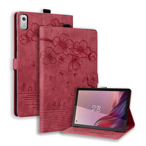 Lenovo Tab M9 TB-310FU �^�u���b�g PU���U�[ ������� �����₷�� �Ռ��z�� ����h�~ �������� �X�^���h�@�\ ������ �J�b�R���� �u�b�N�^ �ԕ� �ی�J�o�[ ���m�{ Tab M9 �P�[�X �ϏՌ� �蒠�^�J�o�[ 