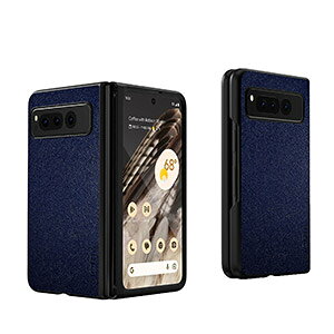 Google Pixel Fold ケース カバー 折りたたみ式 スマートフォンケース グーグル ピクセル CASE 衝撃に強い PC&PUレザー素材 背面レザー調 軽量 スマホ保護ケース 耐衝撃カバー 衝撃防止 汚れ、傷つ