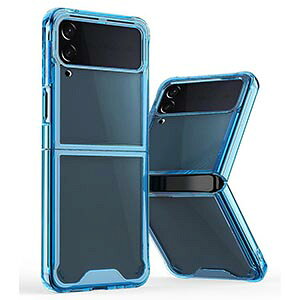 Samsung Galaxy Z Flip4 5G �N���A �P�[�X �܂肽���݌^Android�X�}�z�A�N�Z�T���[ TPU&PC 2�d�\�� CASE �ϏՌ� �y�� �����₷�� ���킢�� �S�ʕی� ������� �J�b�R���� �Ռ��ɋ��� �֗� ���p ���� �P�[�X