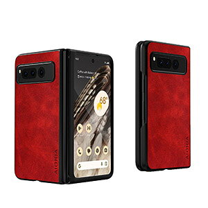 Google Pixel Fold ケース カバー 折りたたみ式 スマートフォンケース グーグル ピクセル CASE 衝撃に強い PC&PUレザー素材 背面レザー調 軽量 スマホ保護ケース 耐衝撃カバー 衝撃防止 汚れ、傷つ