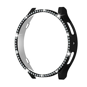 サムスン ギャラクシー Samsung Galaxy Watch6 40mm 44mm ケース カバー ウェアラブル端末・スマートウォッチ きらきら ラインストーン マルチカラー PC プラスチック製 メッキ仕上げ ハードケース CAS