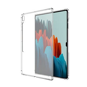 �T���X�� �M�����N�V�[ �^�u S9+ Samsung Galaxy Tab S9+ 12.4�^ (�C���`) �P�[�X �J�o�[ ������� CASE ���^ �N���A ����ق��肩���� �ϏՌ��J�o�[ TPU�f�� ���� �\�t�g�P�[�X ���p �l�C �w�ʃJ�o�[
