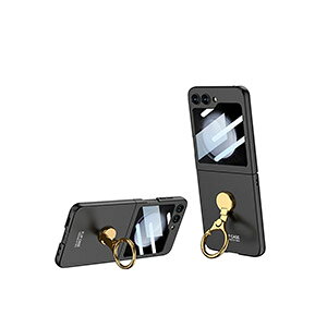 Samsung Galaxy Z Flip5 5G �P�[�X �܂肽���݌^Android�X�}�z�A�N�Z�T���[ PC �v���X�`�b�N�� �P�[�X �y�� ��G�蔲�Q CASE �����O�u���P�b�g�t�� �ϏՌ� �y�� �����₷�� �J�b�R���� �X�^���h�@�\ ��