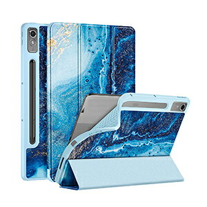 Lenovo Tab P12 ���m�{ �^�u P12 �P�[�X �ϏՌ� �J�o�[ 12.7�C���` �^�u���b�g�ی� TPU��PU���U�[�f�� �X�^���h�@�\ �I�[�g�X���[�v �X�^�C���X���[/�[�d�Ή� �����₷�� ����h�~ �Y��� ���� ����