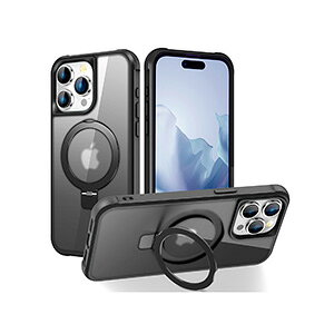 �A�b�v�� �A�C�t�H�� Apple iPhone 15 15 Plus 15 Pro 15 Pro Max �P�[�X �ϏՌ� �J�o�[ �Ռ��ɋ���TPU&PC 2�d�\�� �����O�t�� �X�^���h�@�\ �����O���w�ɒʂ����Ƃŗ����h�~ �Ռ��h�~ �������� ������� 