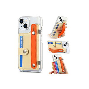 �A�b�v�� �A�C�t�H�� Apple iPhone 15 15 Plus 15 Pro 15 Pro Max �P�[�X �J�o�[ TPU&PU���U�[ �w�ʃJ�o�[ ���f�B�[�X ���킢�� CASE �X�^���h�@�\ �J�[�h���[ ���X�g�X�g���b�v �ϏՌ��J�o�[ ������� iPhone1