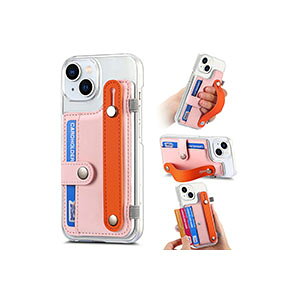 �A�b�v�� �A�C�t�H�� Apple iPhone 15 15 Plus 15 Pro 15 Pro Max �P�[�X �J�o�[ TPU&PU���U�[ �w�ʃJ�o�[ ���f�B�[�X ���킢�� CASE �X�^���h�@�\ �J�[�h���[ ���X�g�X�g���b�v �ϏՌ��J�o�[ ������� iPhone1