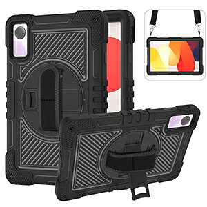 Xiaomi Redmi pad SE �P�[�X �ϏՌ� �J�o�[ �^�u���b�gPC �ی� �X�^���h�@�\�t�� �o���h�t�� 360�x��] ����ق��肩���� �ϏՌ� 2�d�\�� PC&�V���R���f�� �������� ������� �֗����̍��� ���p �l