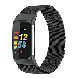 Fitbit Charge 6 �E�F�A���u���[���E�X�}�[�g�E�H�b�` ���� �o���h �I�V������ �����X�e�����X �r���v�x���g �����p �x���g �ւ��x���g �ȒP���� �u�₩ �g�тɕ֗� ���p �l�C �������� �������