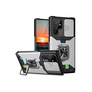 �T���X�� �M�����N�V�[ Samsung Galaxy S24 S24+ �P�[�X �J�o�[ TPU&PC �^�t�Ŋ�� �l���ϏՌ� �����h�~ �w��h�~ ��G�蔲�Q �X�^���h�@�\ �J�[�h���[ �J���������Y�ی� �����O�u���P�b�g�t�� �֗�