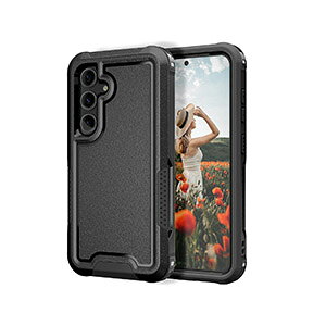 Samsung Galaxy S24 S24+ �P�[�X �ϏՌ� �J�o�[ ����ق��肩���� CASE �Ռ��ɋ��� �X�}�z�ی� 2�d�\�� �V���R��+PC�f�� �֗� ���p �l�C �������� ������� �T���X�� �M�����N�V�[ S24 S24+ �w�ʃJ�o�[ 