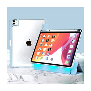 Apple iPad Pro 13C` P[X ϏՌ Jo[ ACpbh v 13^ 2024tf CASE TPU+AN+PU ֗ lC ₷ Pencil Pro[ ܂܏[d\ I[gX[v X^h@\ 蒠