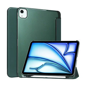 Apple iPad Air 11�C���` ��6���� �P�[�X �ϏՌ� �J�o�[ �A�C�p�b�h �G�A�[ 11�^ 2024�t���f�� CASE PC+PU���U�[�� �}�b�g�d�l �������o�b�N�P�[�X �֗� �l�C �������� ������� �����₷�� Pencil Pro���[