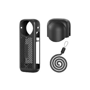 Insta360 X4 インスタ360 X4 柔軟性のあるシリコン素材製 レンズ保護カバー付き 耐衝撃 傷つき防止 アクションカメラ アクセサリー 便利 実用 人気 おすすめ おしゃれ 便利性の高い ソフトカバー
