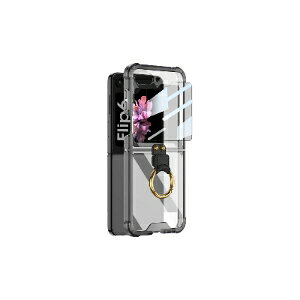 Samsung Galaxy Z Flip6 5G �P�[�X �܂肽���݌^ Android �X�}�z�A�N�Z�T���[ tpu �����t�B�����t�� �����O�t���@�ی� CASE �ϏՌ� �y�� ���� �����₷�� ���킢�� �S�ʕی� ������� �J�b�R���� �Ռ���
