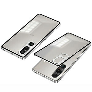 SONY Xperia 1 VI SO-51E/XQ-EC44/Xperia 10 VI SO-52E �P�[�X �ϏՌ� �J�o�[ �A���~�o���p�[�P�[�X �g �t���[�� �y�� �����₷�� PC�w�� ������ ���� �����Y �v���e�N�^�[ �J���������Y�ی�J�o�[ �G�N�X�y