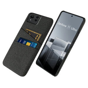ASUS Zenfone 11 Ultra �P�[�X �ϏՌ� ����ق��肩���� CASE �w�ʃf�j���� �L�����p�X�� �w�ʃJ�[�h�|�P�b�g �����₷�� PC�f�� �n�[�h�J�o�[ �l�C �w�ʃJ�o�[ �������� �G�C�X�[�X �A�X�[�X �[��