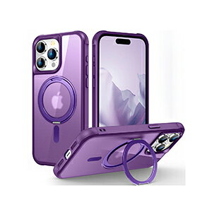 �A�b�v�� �A�C�t�H�� Apple iPhone 16 16 Plus 16 Pro 16 Pro Max �P�[�X �ϏՌ� �J�o�[ �Ռ��ɋ���TPU&PC 2�d�\�� �����O�t�� �X�^���h�@�\ �����O���w�ɒʂ����Ƃŗ����h�~ �Ռ��h�~ �������� ������� 