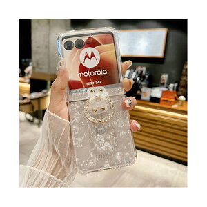 Motorola moto razr 50/50S moto razr 50 Ultra �P�[�X �J�o�[ �܂肽���݌^ �_��̂���V���R���f�� �N���A�P�[�X �X�} �z�ی�P�[�X CASE ������ �ϏՌ� �����₷�� �������� ������� �S�ʕی� �J���t