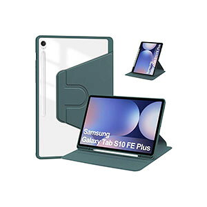 Samsung Galaxy Tab S10 FE+ 13.1インチ クリア ケース 耐衝撃 手帳型 カバー 保護ケース PUレザーケース おしゃれ 耐衝撃ケース 持ちやすい 汚れ防止 スタンド機能 オートスリープ機能 ペンシル収納