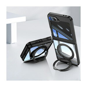 Samsung Galaxy Z Flip7 MNV[ Z tbv7 5G P[X ϏՌ Jo[ ܂肽݌^ NAP[X ق肩 TPU&PCf 360x] X^h@\t A~ ړI ₷ Jb